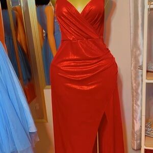 Elegant Red Evening Gown